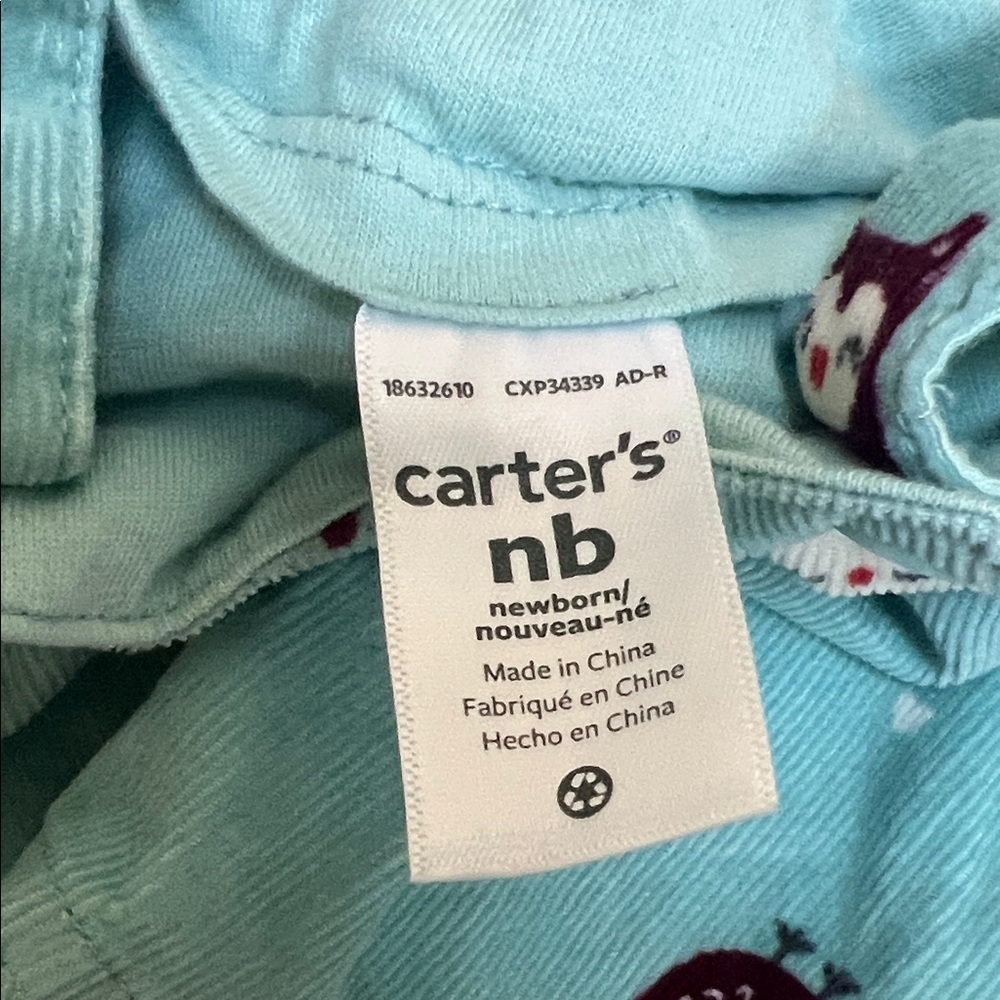 Carter's Newborn Owl Corduroy Jumper - Picture 2 of 4